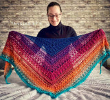 Ombreccino midnight blue, hot pink, mango, riviera
