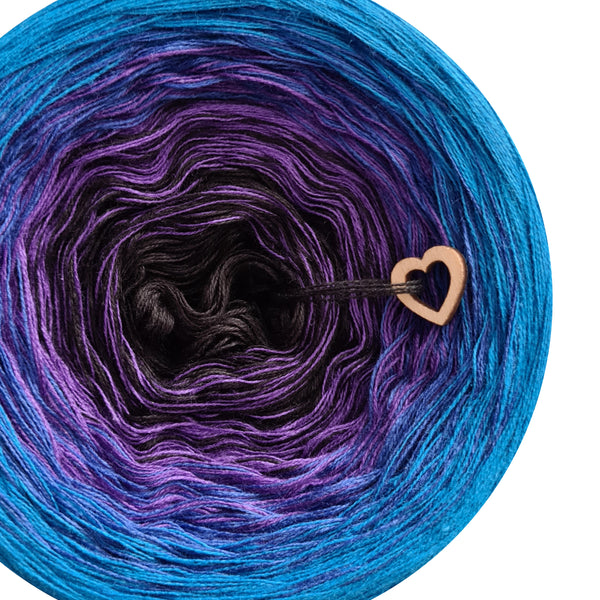 Ombreccino flow black, indigo, lapis, seablue