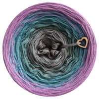 Ombreccino flow medium grey, peppermint, light petrol, lilac