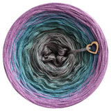 Ombreccino flow medium grey, peppermint, light petrol, lilac