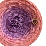Ombreccino flow lilac, amethyst, blush, agave
