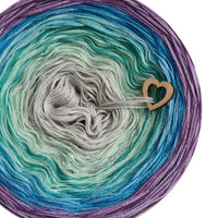 Mosaicake 3 ply wool white, pea, dragonfly, crocus, light grey, pistachio, capri, lilac, stone, opal, caribbean blue, lupine