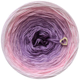 Ombreccino lupine, lilac, amethyst, pink, baby pink