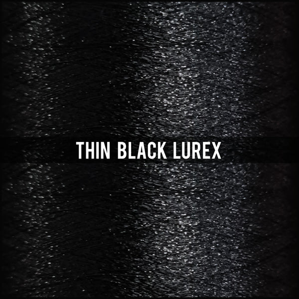 addition of thin black lurex thread