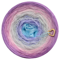 Ombreccino dragonfly, crocus, light grey, baby pink, amethyst, lilac