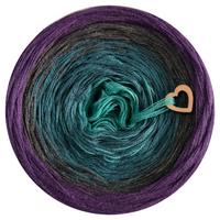 Ombreccino opal, night green, anthracite, purple