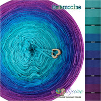 Ombreccino riviera, lagoon, seablue, lapis, indigo, thistle