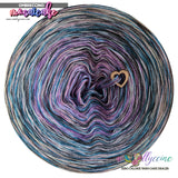 Mosaicake 6 ply light petrol,
dirty pink, anthracite; crocus, light grey, creme; amethyst, stone, beige; lilac, medium grey, mud