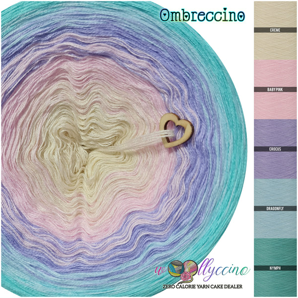 Ombreccino creme, baby pink, crocus, dragonfly, nymph