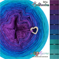 Ombreccino flow thistle, indigo, lapis, seablue, lagoon, riviera