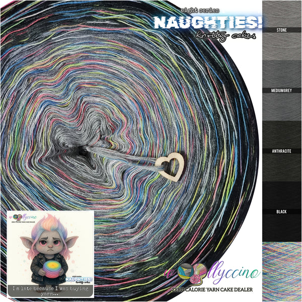 I'm late because I was buying yarn... Naughties! Limited