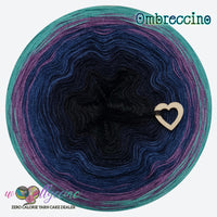 OC-001 Ombreccino classic / black, shadow, midnight blue, lupine, opal