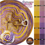 250m, 6 ply, Ombreccino doppio, Honey Lavender Pop, Lollicakes, NON-EDIBLES