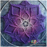 Mandala Peonia, crochet pattern, pdf file, charts only, US crochet terms, to download and print