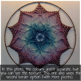 Mandala Peonia, crochet pattern, pdf file, charts only, US crochet terms, to download and print