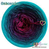 OC-097 Ombreccino classic / blackberry, purple, petrol, lagoon
