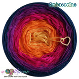 OC-131 Ombreccino classic / gold, orange, hot pink, thistle, midnight blue