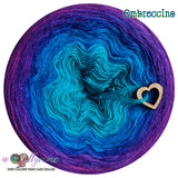 OC-298 Ombreccino classic / lagoon, turquoise, seablue, lapis, indigo, thistle