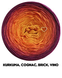 Ombreccino kurkuma, cognac, brick, vino