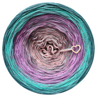 Ombreccino swirl dirty pink, violet, lilac, lupine, opal, nymph + peppermint