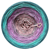 Ombreccino swirl dirty pink, violet, lilac, lupine, opal, nymph + peppermint