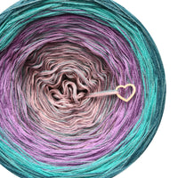 Ombreccino swirl dirty pink, violet, lilac, lupine, opal, nymph + peppermint
