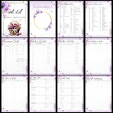 PurplePlanner. My personal craft planner, jpg, png, pdf files downloadable, printable.