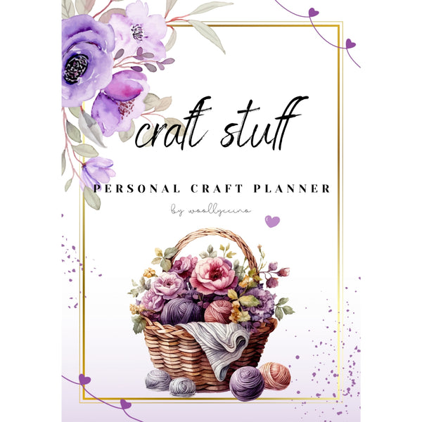 PurplePlanner. My personal craft planner, jpg, png, pdf files downloadable, printable.