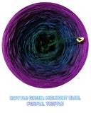 1000m, 3 ply, OC-261 Ombreccino classic / bottle green, midnight blue, purple, thistle