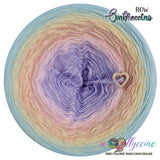 Ombreccino flow crocus, baby pink, peach, vanilla, pea, dragonfly