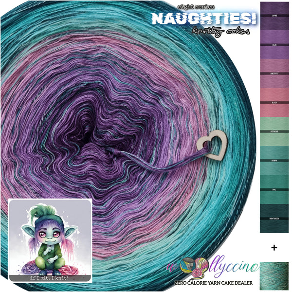 if I sit, I knit! Naughties! Limited