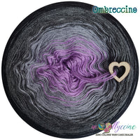 Ombreccino lilac, medium grey, anthracite, black
