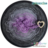 Ombreccino lilac, medium grey, anthracite, black