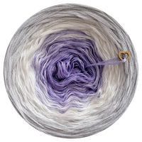 Ombreccino crocus, wool white, light grey