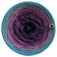 Ombreccino midnight blue, purple, lupine, violet, light petrol