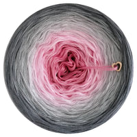 Róż Ombreccino w kolorze baby pink, jasnoszarym, kamiennym, średnioszarym