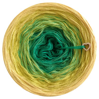 Ombreccino abs!nthe, frog green, lime, gold
