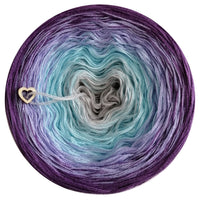 Ombreccino light grey, dragonfly, crocus, lupine