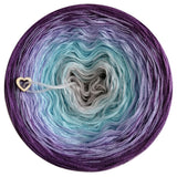 Ombreccino light grey, dragonfly, crocus, lupine