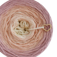 Ombreccino creme, peach, dirty pink /Summer Collection