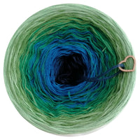 Ombreccino midnight blue, seablue, abs!nthe, frog green, cucumber /Summer Collection
