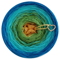 Ombreccino gold, frog green, riviera, seablue /Summer Collection