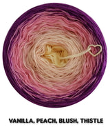 Ombreccino vanilla, peach, blush, thistle /Summer Collection