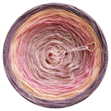 Ombreccino baby pink, dirty pink, blush, bouquet, violet & gold lurex