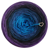 Ombreccino seablue, midnight blue, black, purple