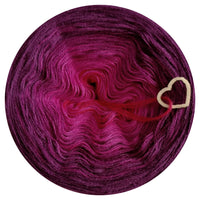 Ombreccino mandala red, hot pink, blackberry, vino (the sweet one)