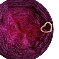 Ombreccino mandala red, hot pink, blackberry, vino (the sweet one)