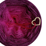 Ombreccino mandala red, hot pink, blackberry, vino (the sweet one)