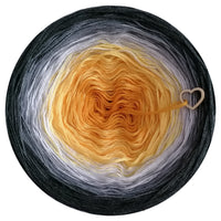 Ombreccino kurkuma, gold, light grey, medium grey, anthracite