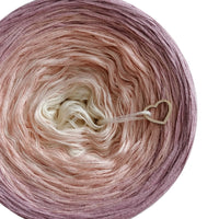 Ombreccino creme, peach, dirty pink